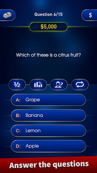 Millionaire 2024 Trivia Quiz [МОД Бесконечные деньги] Screenshot 1