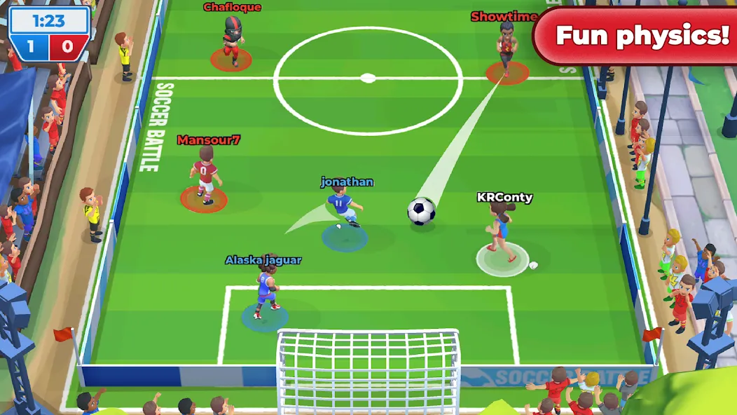 Soccer Battle - PvP Football [МОД Unlocked] Screenshot 2