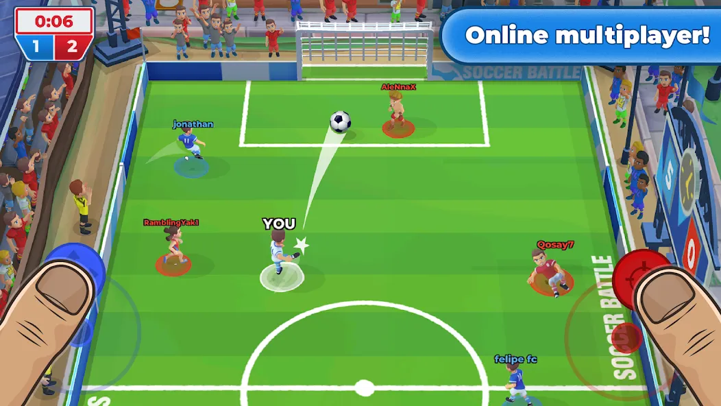 Soccer Battle - PvP Football [МОД Unlocked] Screenshot 4
