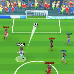 Скачать взломанную Soccer Battle -  PvP Football  [МОД Unlocked]