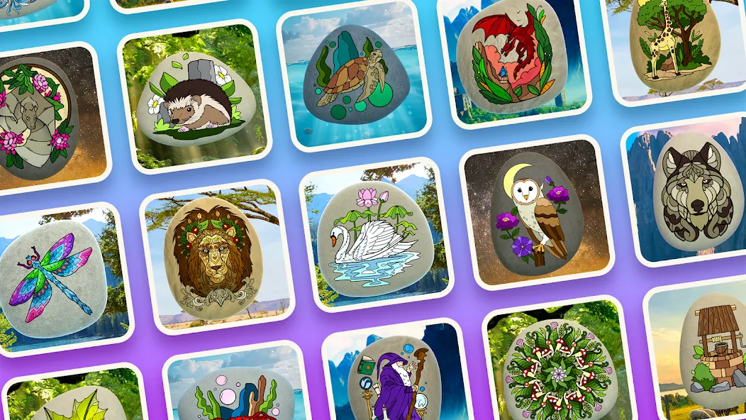 Rock Art - 3D Color by Number (Рок Арт) [МОД Unlocked] Screenshot 1