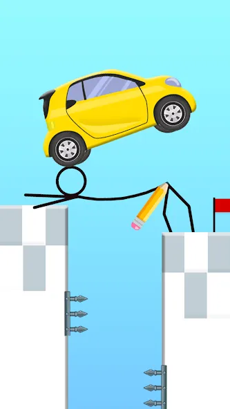 Draw 2 Bridge: Draw Save Car (Дроу 2 Бридж) [МОД Все открыто] Screenshot 4