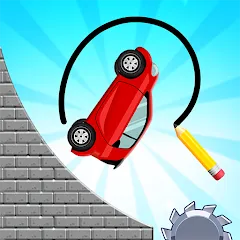 Скачать взломанную Draw 2 Bridge: Draw Save Car (Дроу 2 Бридж)  [МОД Все открыто]