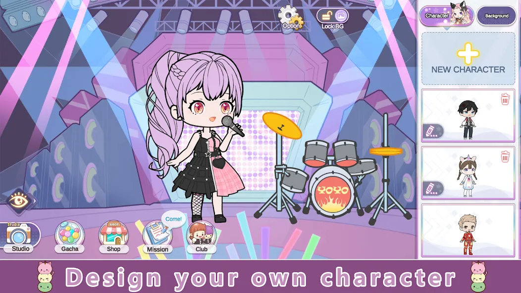 YOYO Doll Anime Dress Up Game (ЙОЙО) [МОД Бесконечные деньги] Screenshot 1