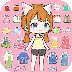 Скачать взлом YOYO Doll Anime Dress Up Game (ЙОЙО)  [МОД Бесконечные деньги]