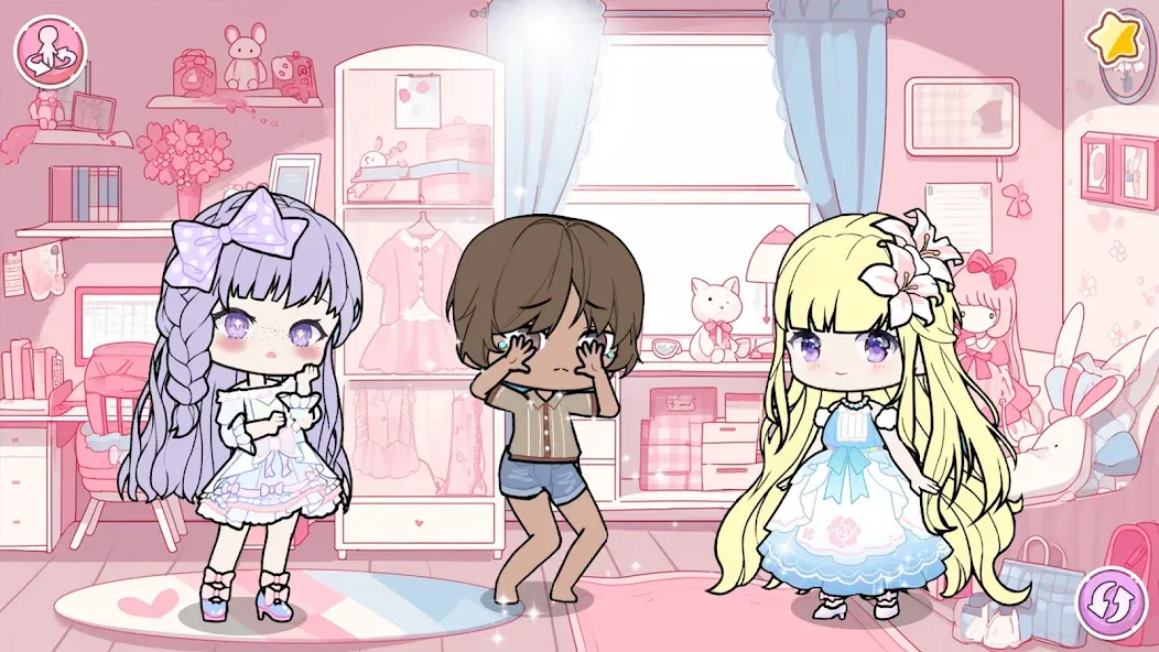 YOYO Doll School life Dress up (ЙОЙО Лайф ворлд) [МОД Бесконечные деньги] Screenshot 3