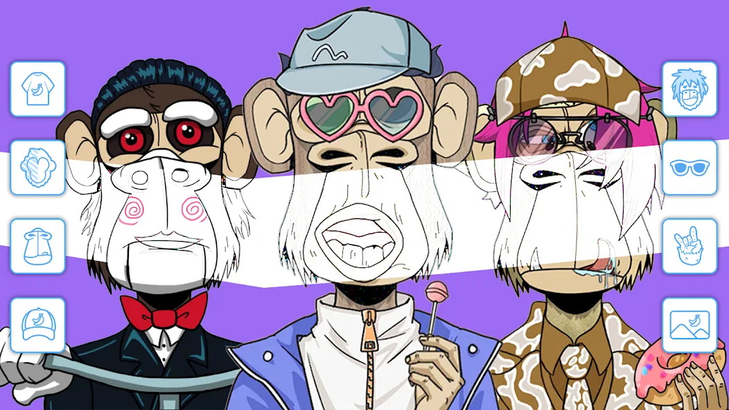 Bored Ape Creator - NFT Art (Боред Эйп Криэйтор) [МОД Все открыто] Screenshot 3