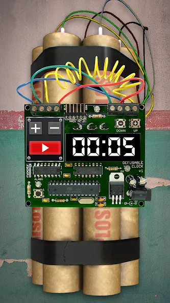 Time Bomb Broken Screen Prank (Тайм Бомб Брокен Скрин Пранк) [МОД Много монет] Screenshot 2