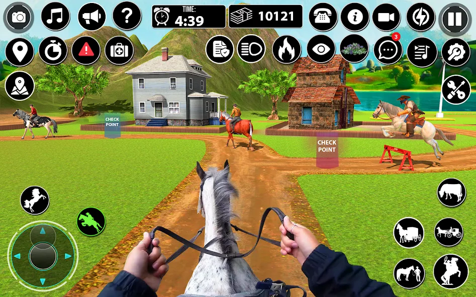 Horse Cart Taxi Transport Game [МОД Бесконечные монеты] Screenshot 2