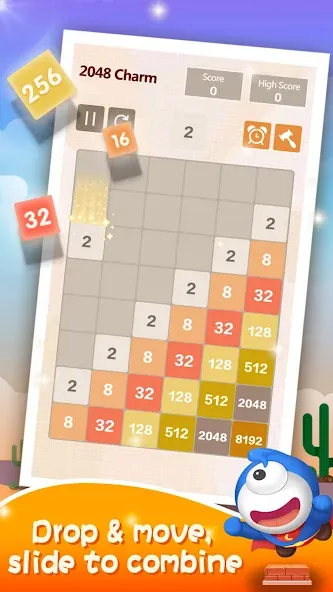 Number Charm: Slide Puzzle (Две тысячи сорок восемь) [МОД Много денег] Screenshot 5