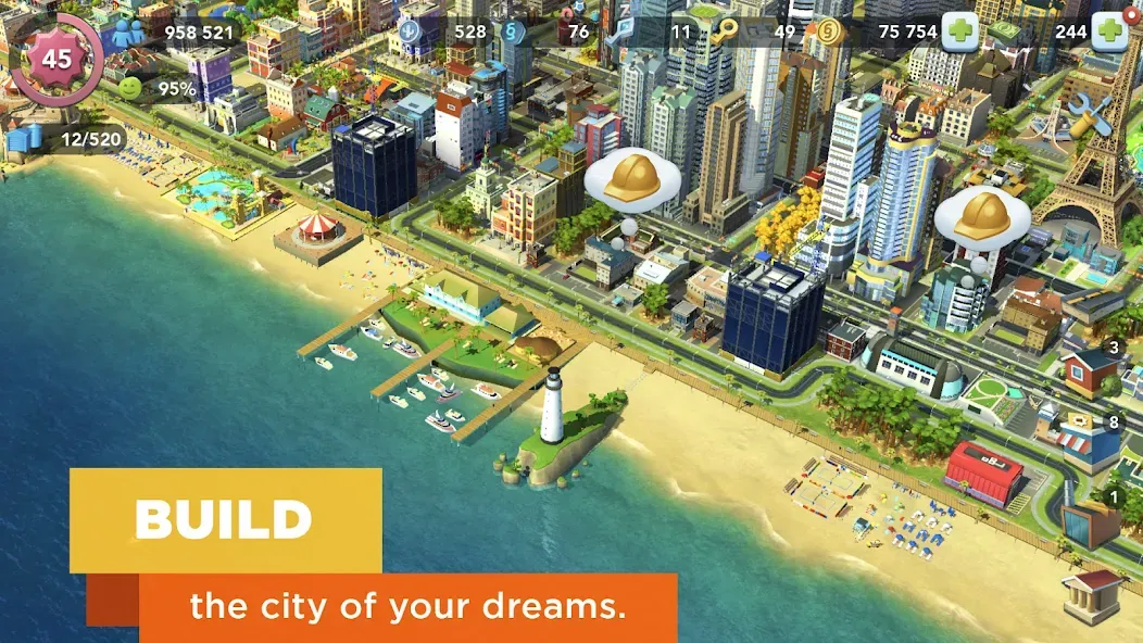 SimCity BuildIt (СимСити БилдИт) [МОД Бесконечные монеты] Screenshot 3