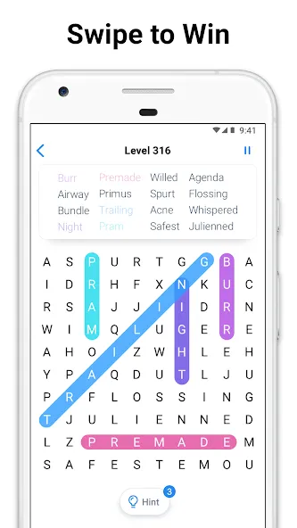 Word Search - crossword puzzle (Уорд Срч) [МОД Mega Pack] Screenshot 3