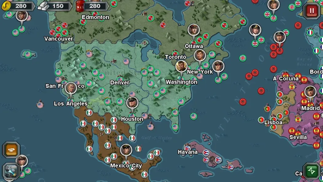 World Conqueror 3-WW2 Strategy (Ворлд Конкерор 3) [МОД Много монет] Screenshot 2
