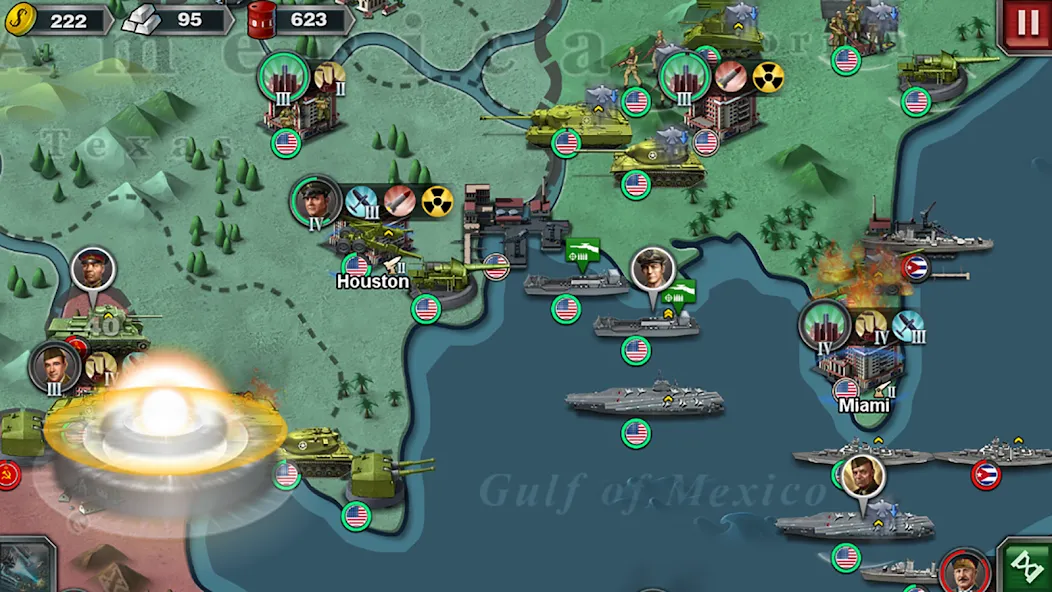World Conqueror 3-WW2 Strategy (Ворлд Конкерор 3) [МОД Много монет] Screenshot 3