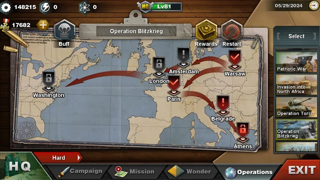 World Conqueror 3-WW2 Strategy (Ворлд Конкерор 3) [МОД Много монет] Screenshot 4