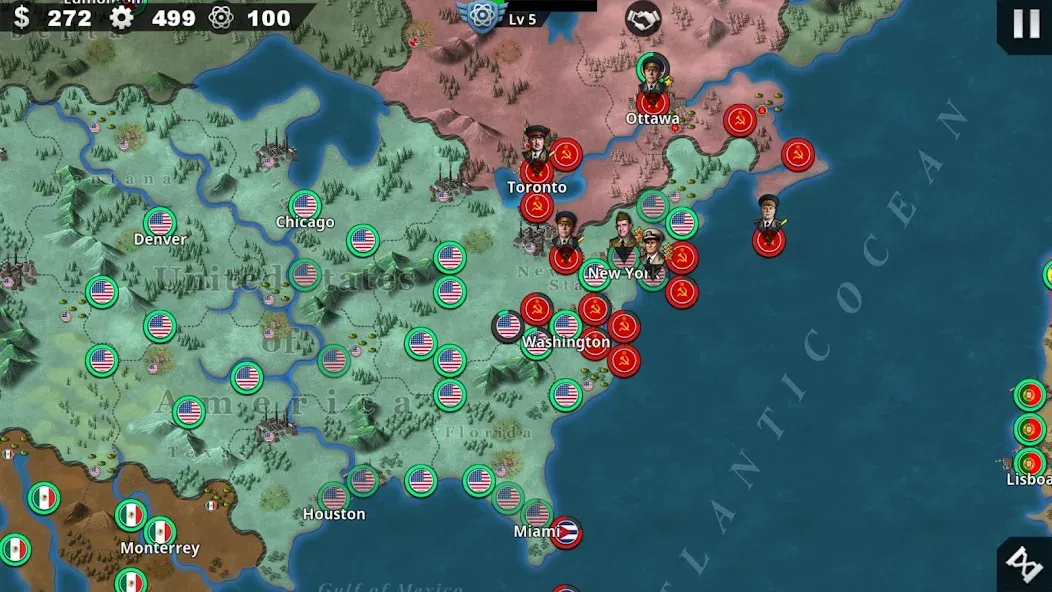 World Conqueror 4-WW2 Strategy (Ворлд Конкерор 4) [МОД Menu] Screenshot 3
