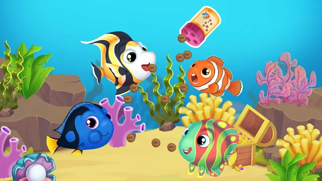 Baby Aquarium - Fish game [МОД Все открыто] Screenshot 5