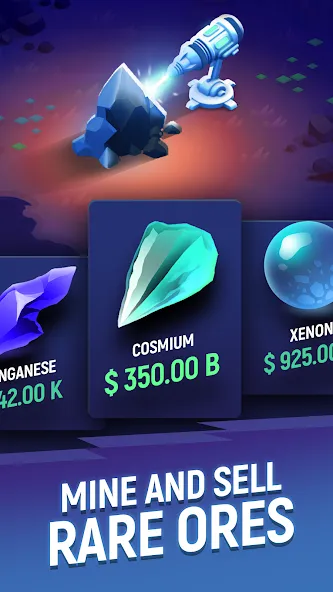 ExoMiner - Idle Miner Universe (ЭксоМайнер) [МОД Mega Pack] Screenshot 3