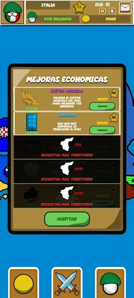 Countryballs Continental War (Кантриболз Континентальная война) [МОД Unlocked] Screenshot 3