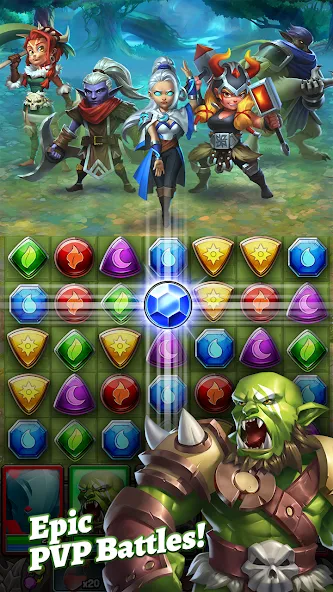 Dragon Strike: Puzzle RPG (Драгон Страйк) [МОД Unlocked] Screenshot 3
