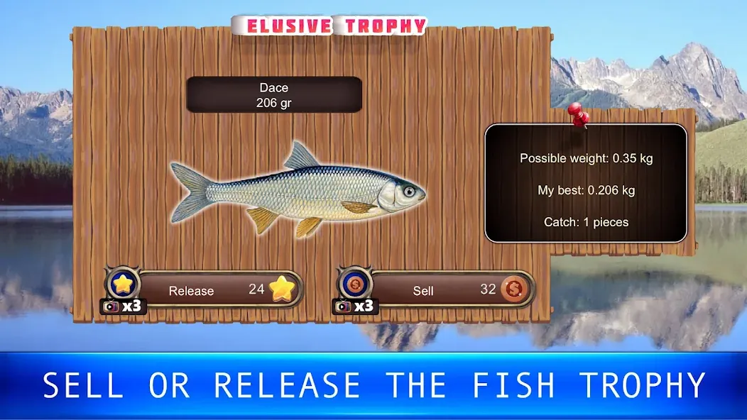 Fish rain: sport fishing [МОД Много монет] Screenshot 2