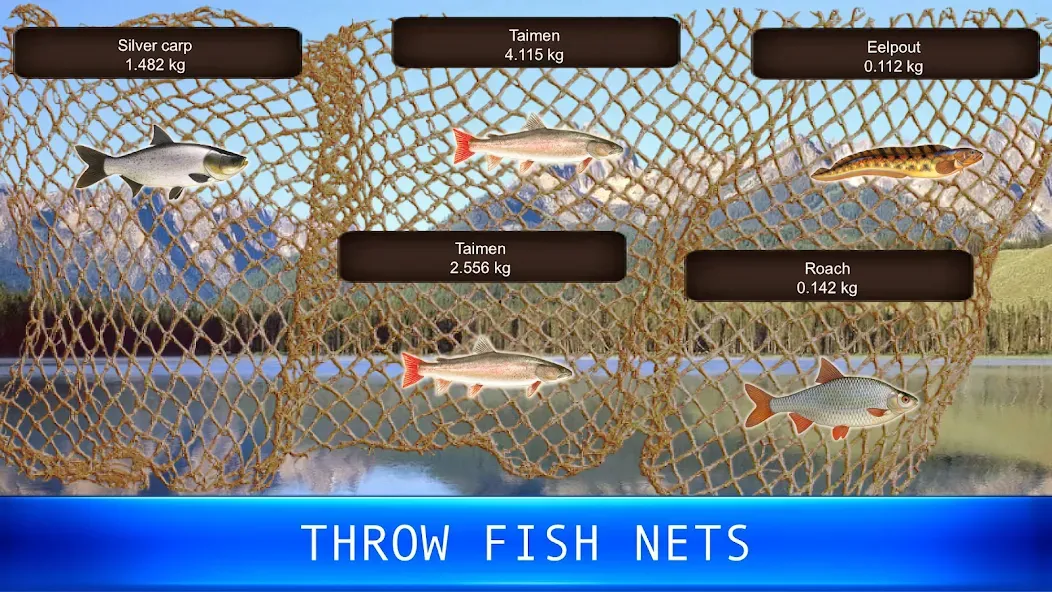 Fish rain: sport fishing [МОД Много монет] Screenshot 5