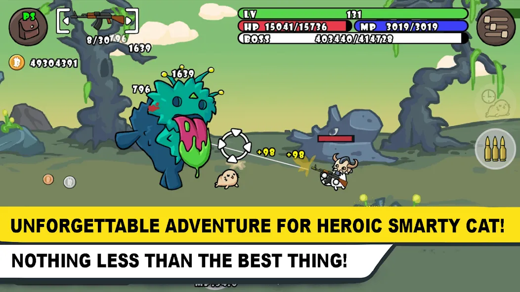 Stickman Cat Gun offline games [МОД Бесконечные деньги] Screenshot 4