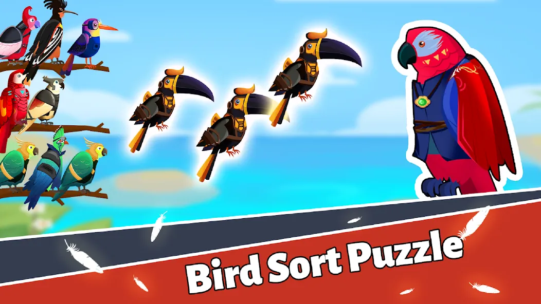 Bird Puzzle - Color Game [МОД Unlocked] Screenshot 1