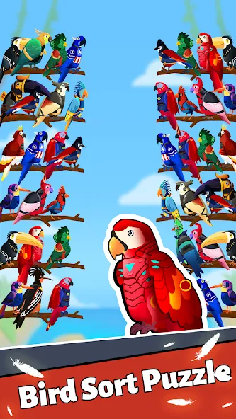 Bird Puzzle - Color Game [МОД Unlocked] Screenshot 3