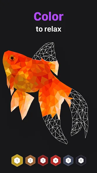 Polygon - Art Coloring Book (Полигон) [МОД Много монет] Screenshot 1