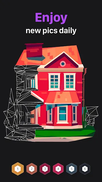 Polygon - Art Coloring Book (Полигон) [МОД Много монет] Screenshot 3