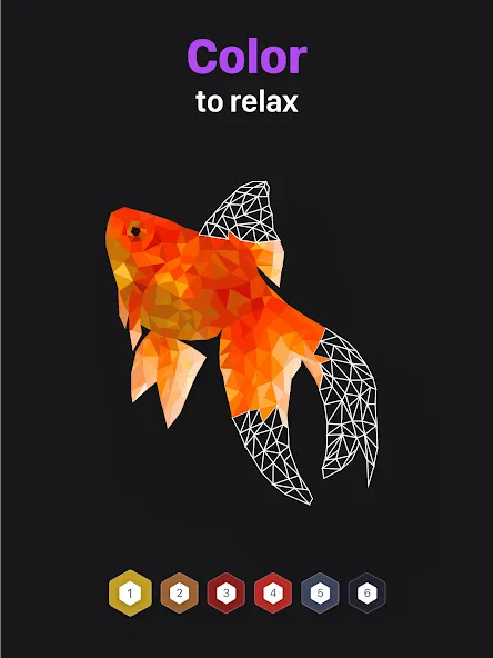 Polygon - Art Coloring Book (Полигон) [МОД Много монет] Screenshot 5