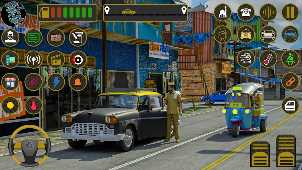 Indian Taxi Simulator car Game (Индийский такси симулятор автомобиля Игра) [МОД Все открыто] Screenshot 1