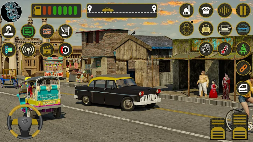 Indian Taxi Simulator car Game (Индийский такси симулятор автомобиля Игра) [МОД Все открыто] Screenshot 2