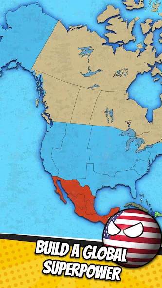 e-Sim Countryball Be President [МОД Unlimited Money] Screenshot 1