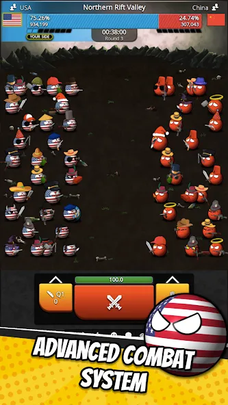e-Sim Countryball Be President [МОД Unlimited Money] Screenshot 2