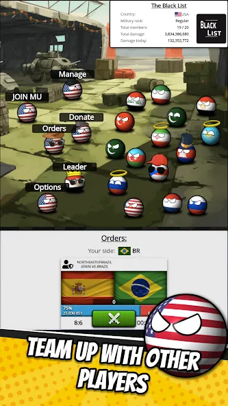 e-Sim Countryball Be President [МОД Unlimited Money] Screenshot 3