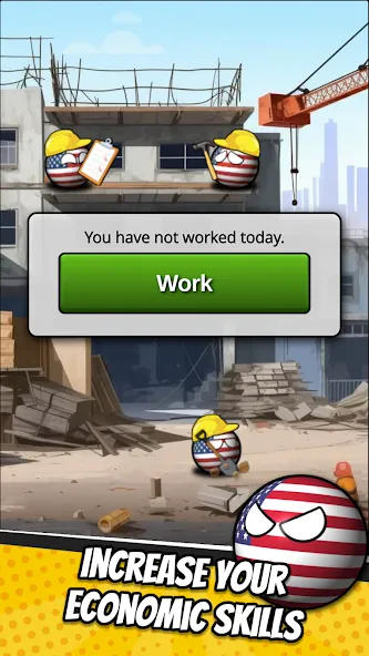 e-Sim Countryball Be President [МОД Unlimited Money] Screenshot 4
