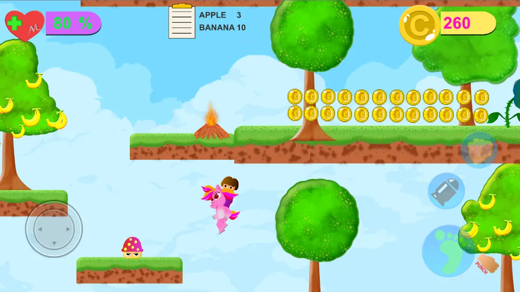 Dora Riding Pony Escape Jungle (Дора на Пони Едет из Джунглей) [МОД Бесконечные монеты] Screenshot 2