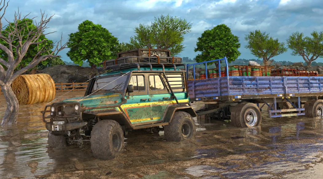 Offroad Mud Truck Driving Sim [МОД Все открыто] Screenshot 2