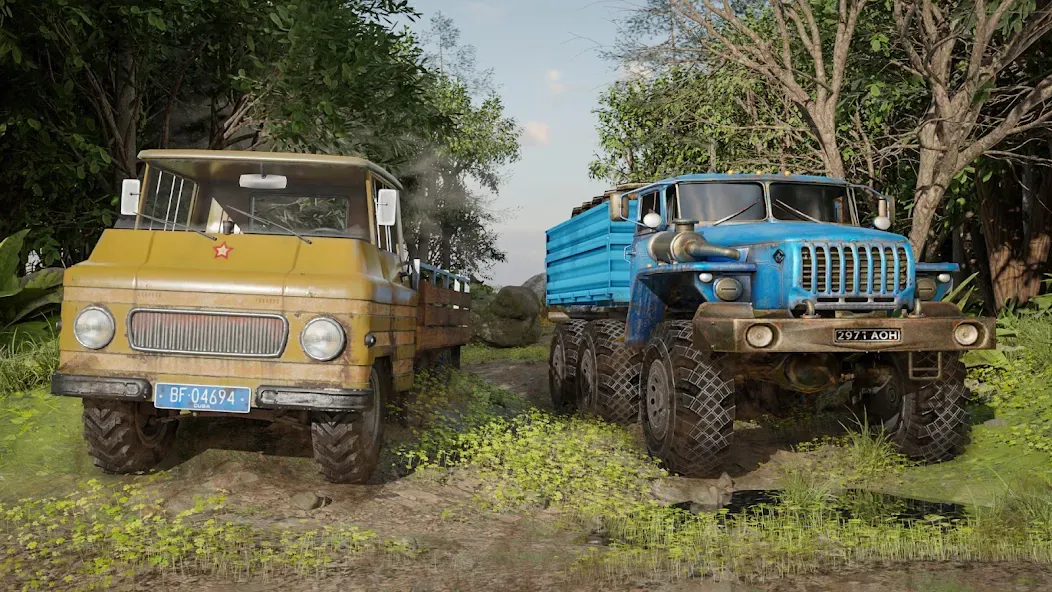 Offroad Mud Truck Driving Sim [МОД Все открыто] Screenshot 3