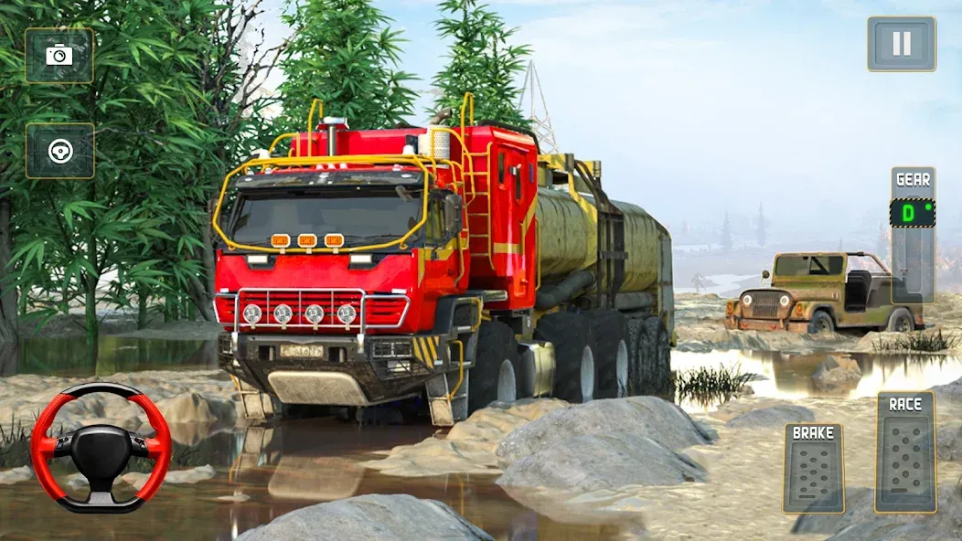 Offroad Mud Truck Driving Sim [МОД Все открыто] Screenshot 4
