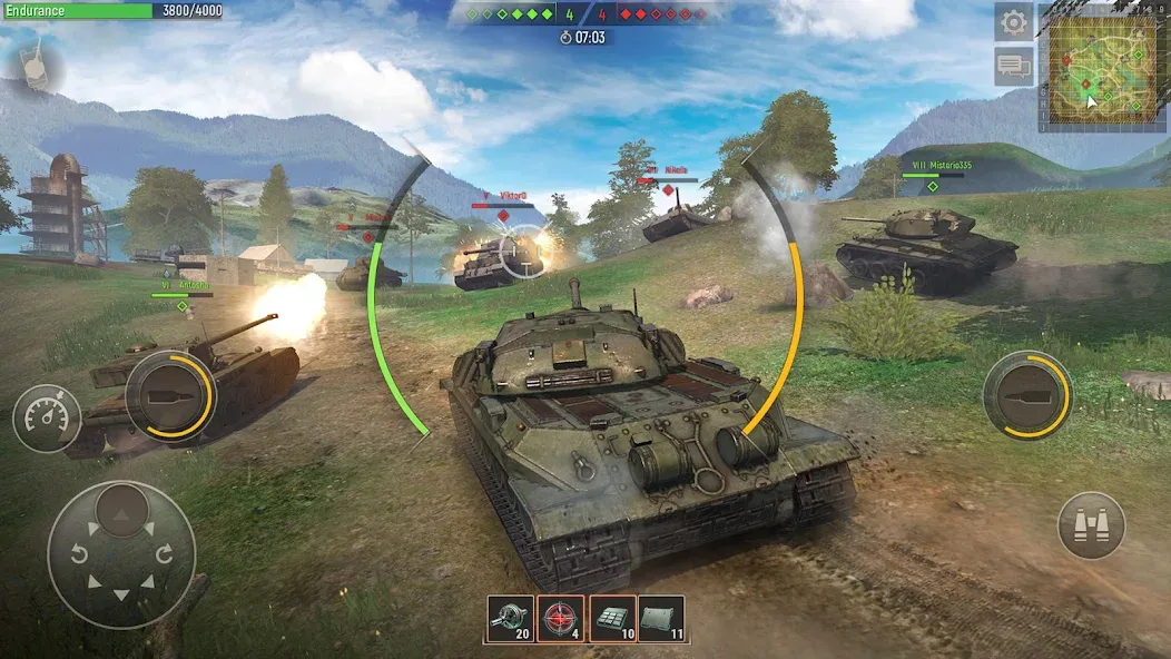 Battle Tanks: Tank Games WW2 (Бэтл Тэнкс) [МОД Unlimited Money] Screenshot 5