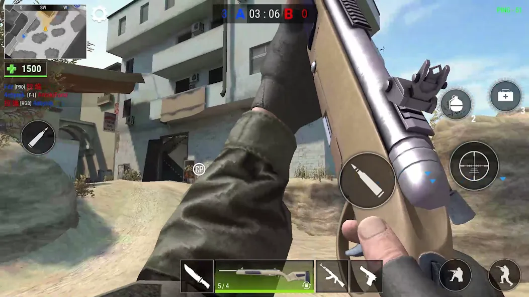 Modern Gun: Shooting War Games (Модерн Ган) [МОД Бесконечные деньги] Screenshot 4