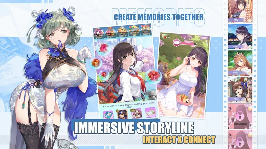 Lost in Paradise:Waifu Connect (Лост ин Парадайз) [МОД Menu] Screenshot 3