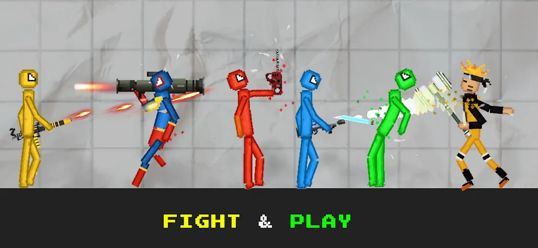 Stickman Playground (тикман Плейграунд) [МОД Меню] Screenshot 4