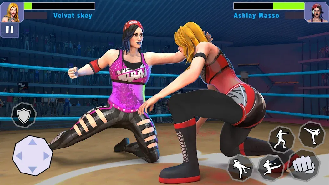 Bad Girls Wrestling Game [МОД Бесконечные монеты] Screenshot 4