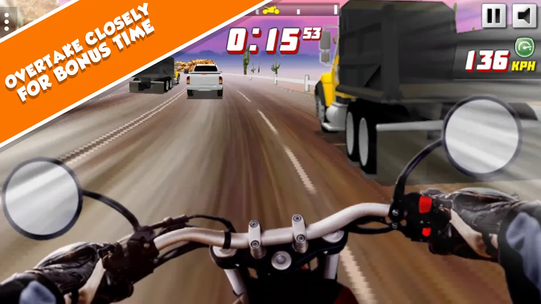 Highway Rider Extreme - 3D Mot (Хайвей Райдер Экстрим) [МОД Mega Pack] Screenshot 3