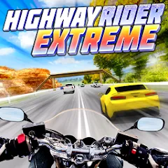Взлом Highway Rider Extreme - 3D Mot (Хайвей Райдер Экстрим)  [МОД Mega Pack]
