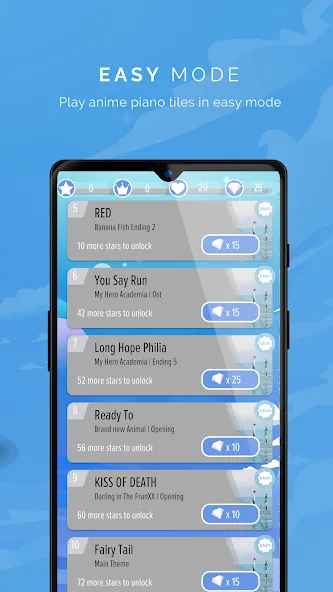 Piano Anime Tiles Music (Пиано Аниме Плитки Музыка) [МОД Меню] Screenshot 3
